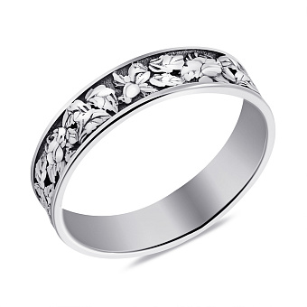 Каблучка зі срібла без каменів (арт. 7901/2272ч)