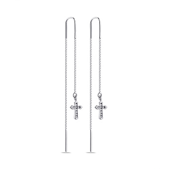 Фото Сережки-протяжки зі срібла (арт. 7502/4979)
