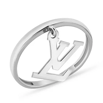 Кольцо из белого золота с подвеской (арт. 154750б)