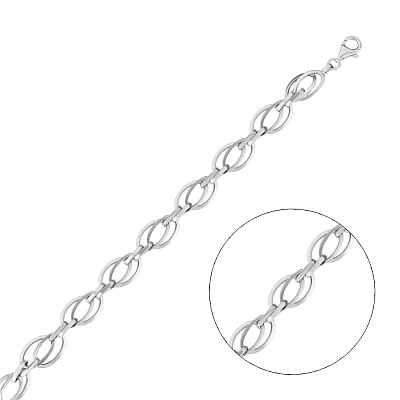 Срібний браслет на руку Фантазійного плетіння (арт. 7509/568)