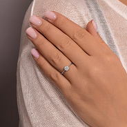 Золотое кольцо с бриллиантами (арт. К341358010б)