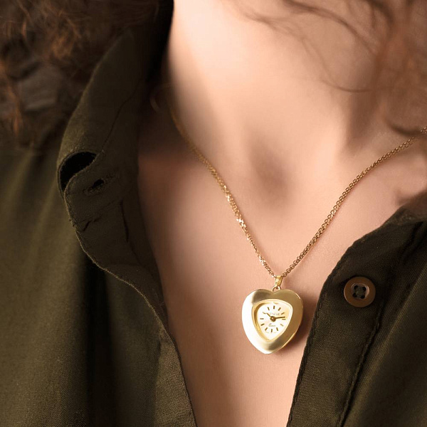 Часы-колье из желтого золота (арт. 260222ж) – изображение 4