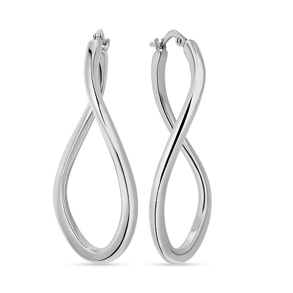 Серьги из белого золота Francelli (арт. е108240/40б) – изображение 1