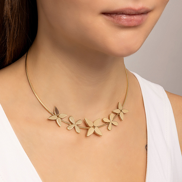 Жорстке кольє Francelli з золота (арт. 352920ж) – зображення 2