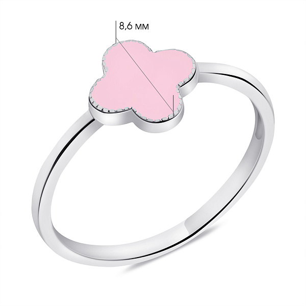 Каблучка зі срібла Конюшина (арт. 7501/3731/8ер) – зображення 2