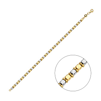 Браслет з жовтого і білого золота (арт. 325368жб)