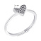 Серебряное кольцо Сердце с фианитами (арт. 7501/6132) – изображение 2