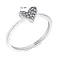 Серебряное кольцо Сердце с фианитами  (арт. 7501/6132) – изображение 2