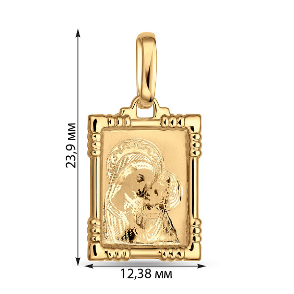 Ладанка з золота (арт. 411003ж) – зображення 2