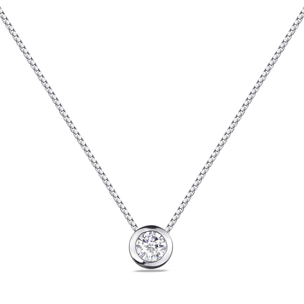 Колье из серебра с фианитом (арт. 7507/515/1) – изображение 1