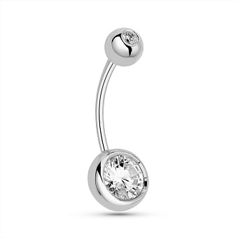 Фото Пирсинг для пупка из серебра (арт. 7512/9-5016.0.2)