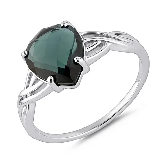 Серебряное кольцо с одним топазом (арт. 7501/1988480Пл)