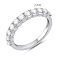 Серебряное кольцо с дорожкой из фианитов (арт. 7501/8262) – изображение 2