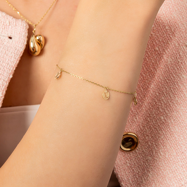 Браслет из желтого золота с подвесками (арт. 325271ж) – изображение 2