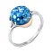 Серебряное кольцо с опалом (арт. 7201/242Поскп) – изображение 1