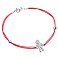Серебряный браслет с красной нитью (арт. 7309/2073к) – изображение 1