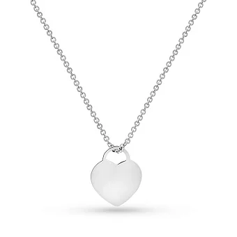 Колье Сердце из белого золота (арт. 351512б)