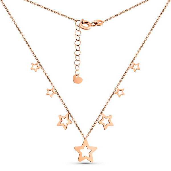 Золотое колье Звезды с подвесками (арт. 352568) – изображение 2