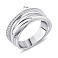 Серебряное кольцо с дорожкой из фианитов (арт. 7501/8242) – изображение 2