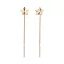 Сережки-протяжки "Звезды" из золота (арт. 108186) – изображение 1
