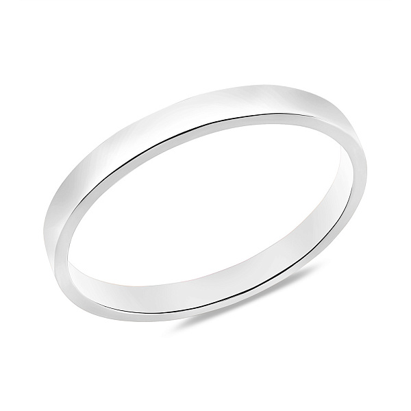 Обручальное кольцо из белого золота (арт. 239237б) – изображение 1