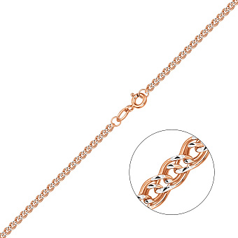 Золотая цепочка с родированием (арт. ц302104р)