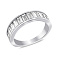 Серебряное кольцо с дорожкой из фианитов (арт. 7501/8027) – изображение 1