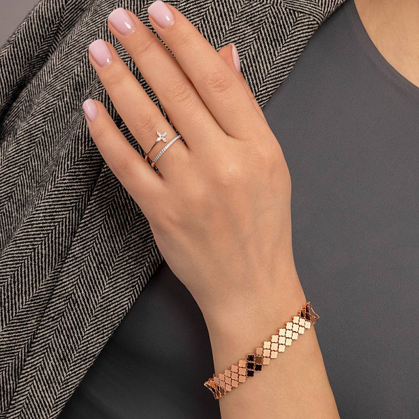 Золотой браслет Клевер (арт. 3261241) – изображение 3