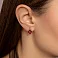 Сережки з червоного золота з гранатом (арт. 111246Пк) – зображення 2