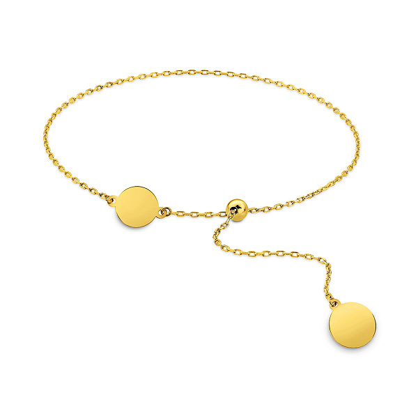 Золотий браслет FLY с монетками (арт. 326809/8ж) – изображение 1