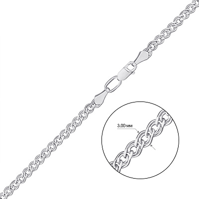 Срібний ланцюжок плетіння Нонна (арт. 7508/3-0309.60.2)
