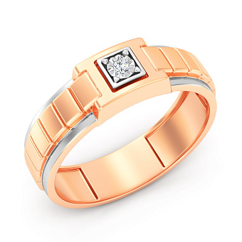 Золотая печатка с бриллиантом (арт. К170085)