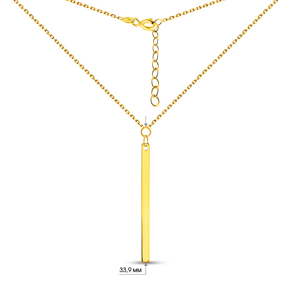 Колье из желтого золота без камней (арт. 352490ж) – изображение 4
