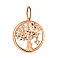 Золотий кулон "Дерево життя" з фіанітом (арт. 424430) – зображення 1