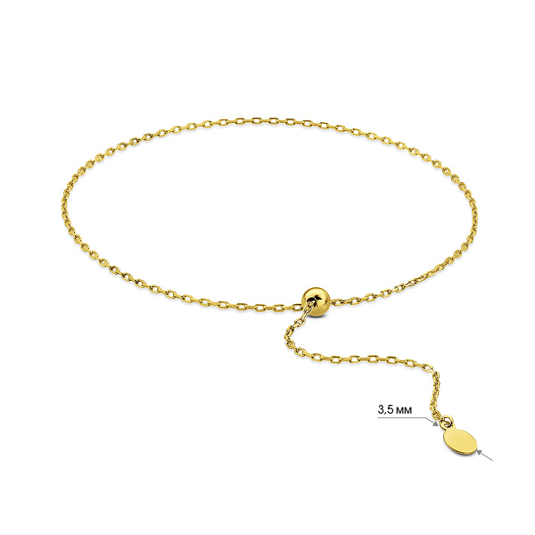 Браслет Fly из желтого золота (арт. 326315ж) – изображение 2