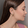 Серьги из желтого золота с фианитами (арт. 111459жм) – изображение 3