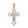 Золотий хрест з розп'яттям та діамантами (арт. П011846040кб) – зображення 1