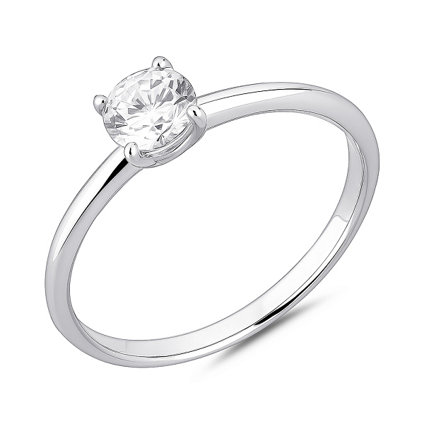 Серебряное кольцо с крупным фианитом (арт. 7501/8273) – изображение 1