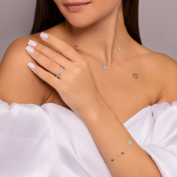 Золоте кольє з діамантами (арт. 7190397202) – зображення 4