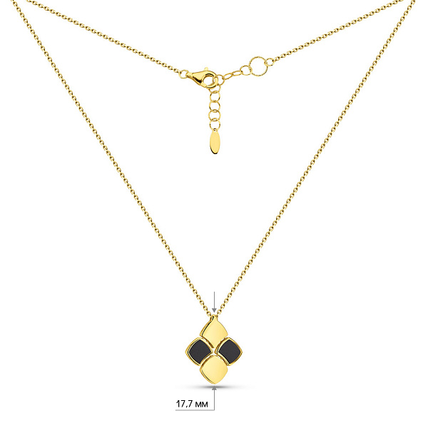 Золоте кольє Francelli з оніксом (арт. 352718жо) – зображення 5