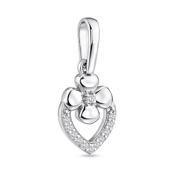 Серебряный кулон с фианитами (арт. 7503/39102р) – изображение 1