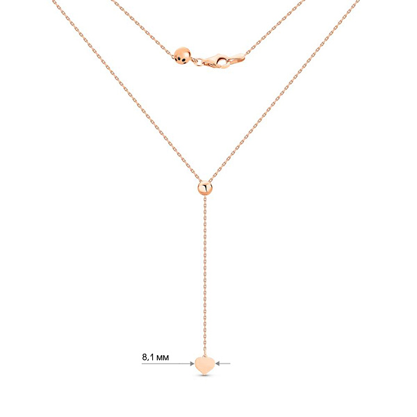 Кольє Fly з червоного золота (арт. 352381/1) – зображення 5