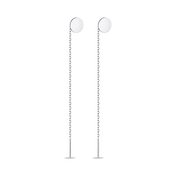 Серебряные серьги-протяжки (арт. 7502/9654)