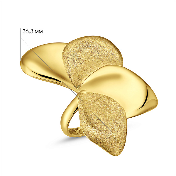 Кольцо из желтого золота Francelli (арт. 141419жм) – изображение 5