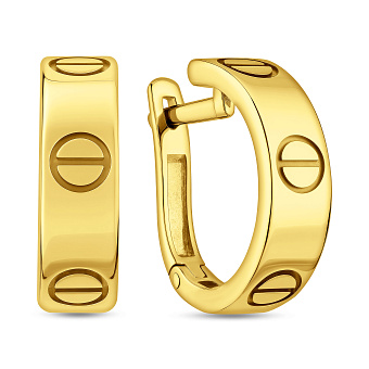 Фото Золоті сережки в жовтому кольорі металу (арт. 110344ж)