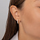 Серьги из красного золота с дорожкой из фианитов (арт. 1091546) – изображение 2