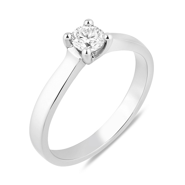 Каблучка з білого золота з діамантом (арт. К011162030б) – зображення 1