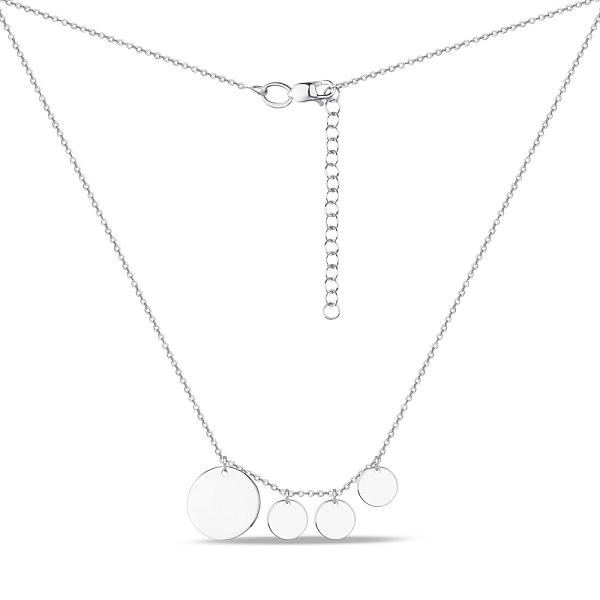 Кольє срібне «Монети» Trendy Style (арт. 7507/1121) – зображення 2