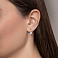 Серьги из желтого золота с фианитами (арт. 113500ж) – изображение 2