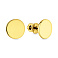 Золотые серьги пусеты Монеты (арт. 110597ж) – изображение 1